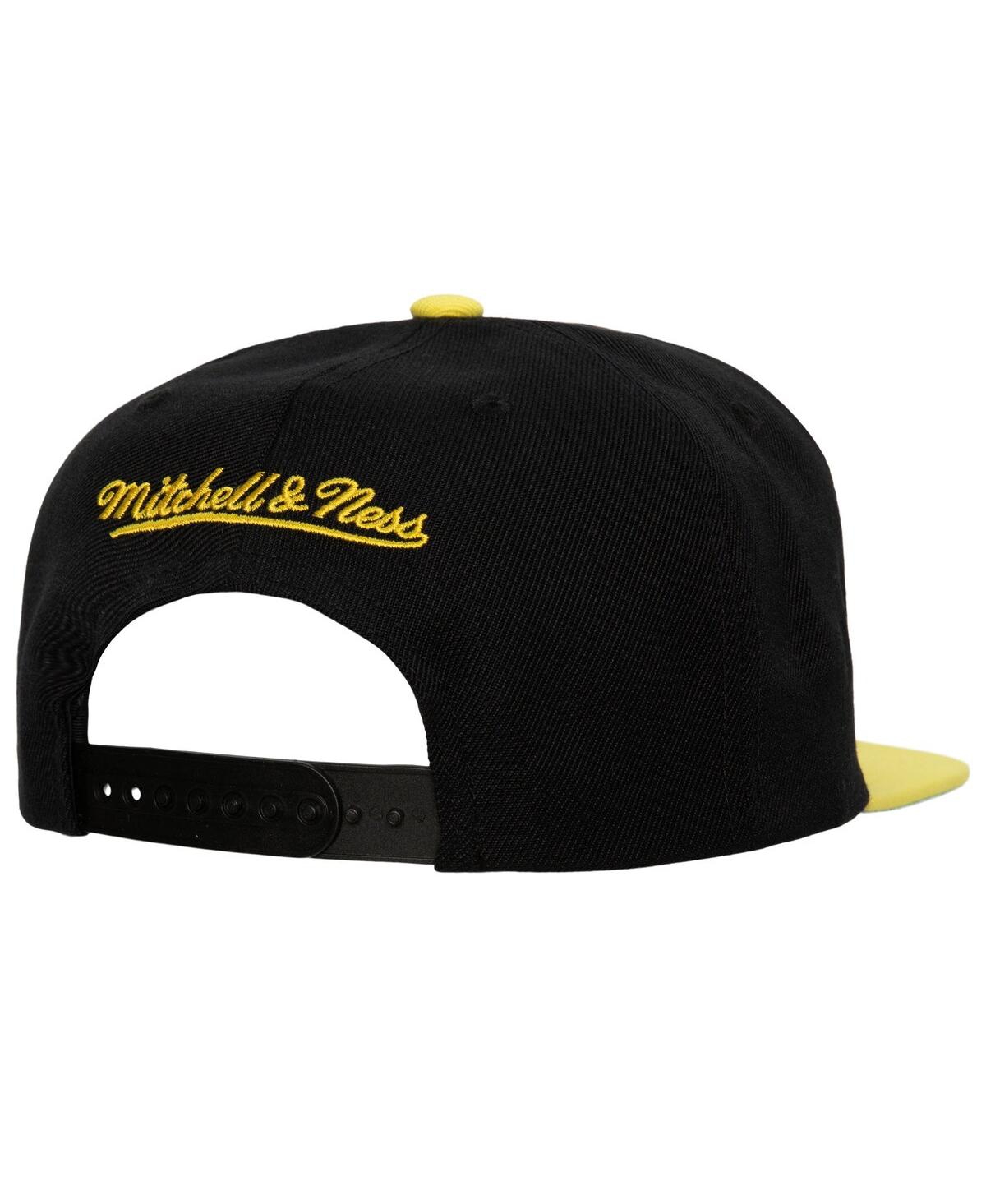 Mitchell & Ness Men's  Black Iowa Hawkeyes Team Script 2.0 Snapback Hat In Black