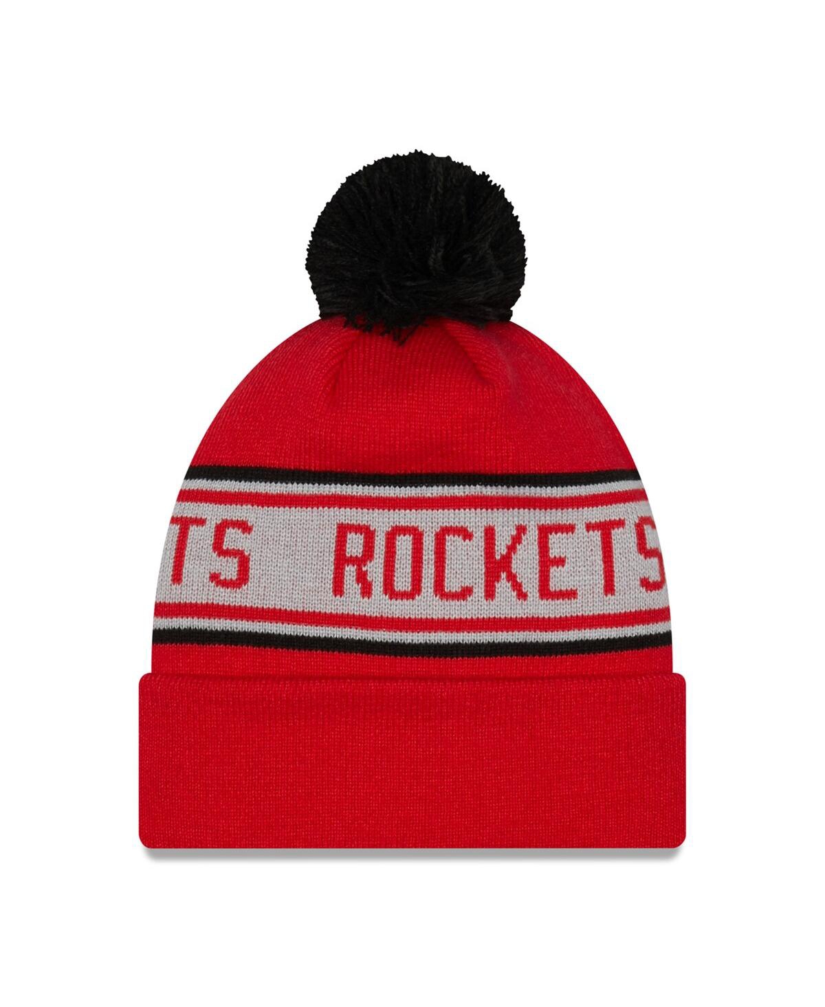 Men's New EraHouston Rockets Repeat Cuffed Knit Hat with Pom - Red