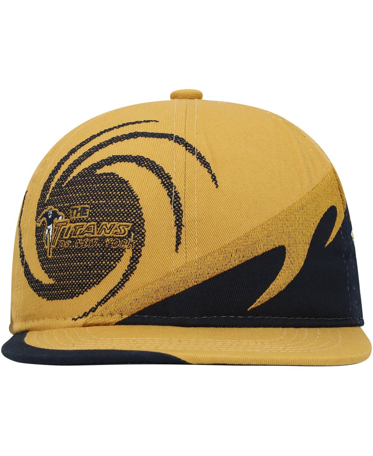 Big Boys and Girls Mitchell & Ness Navy New York Titans Gridiron Classic Spiral Snapback Hat - Navy