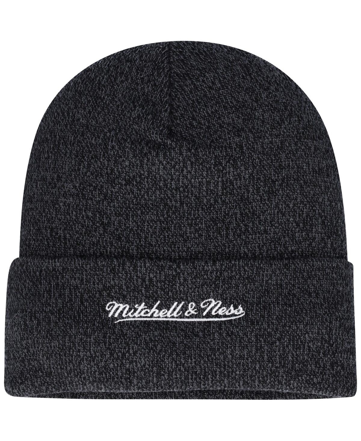 Mitchell & Ness Big Boys And Girls  Black New England Patriots Xl Logo Cuffed Knit Hat In Black