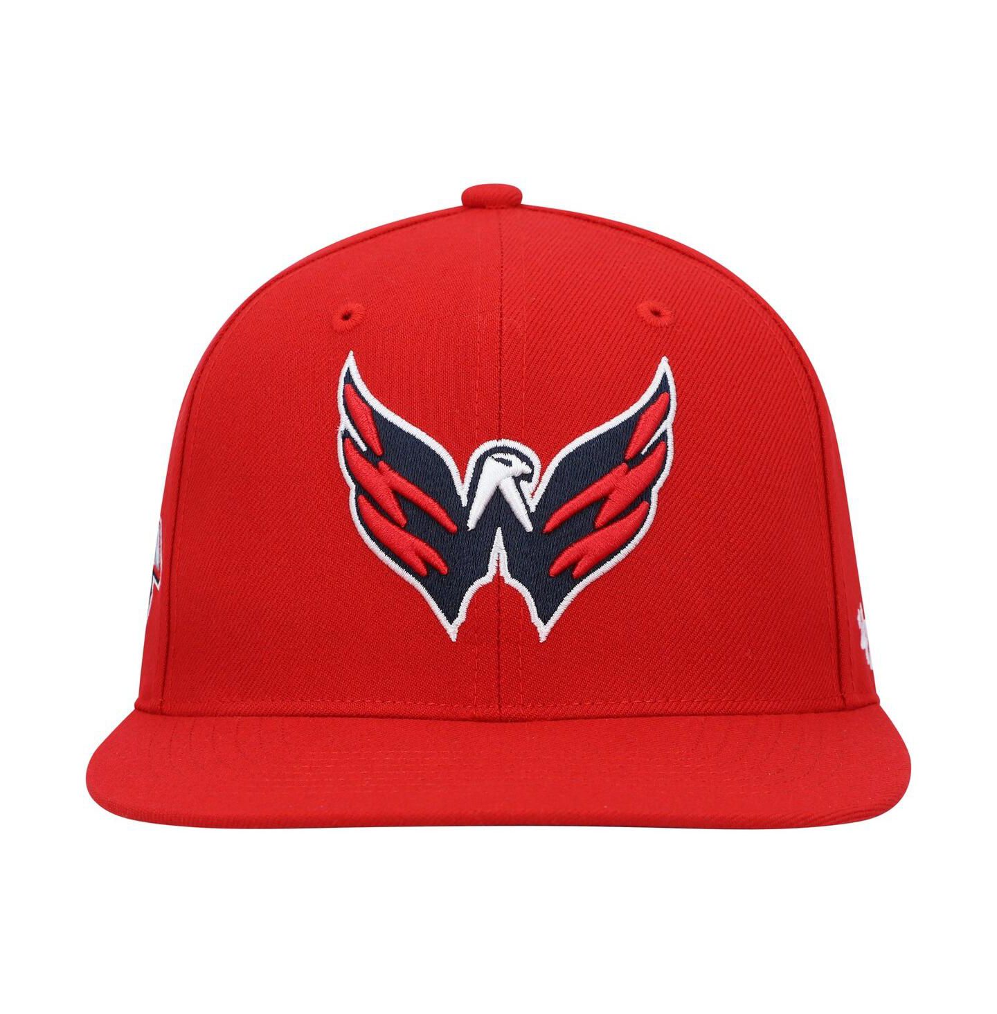 Мужская кепка '47 Brand Red Washington Capitals Sure Shot Captain Snapback Hat — фото 3