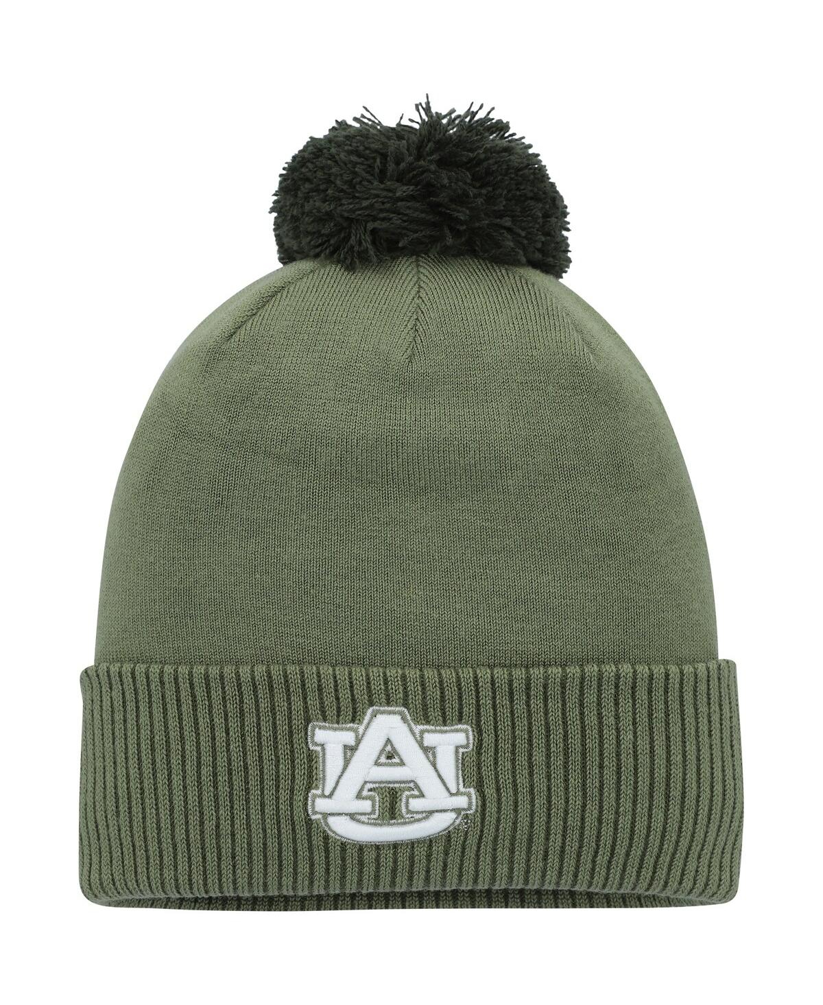 UNDER ARMOUR MEN'S UNDER ARMOUR GREEN AUBURN TIGERS FREEDOM COLLECTION CUFFED KNIT HAT WITH POM