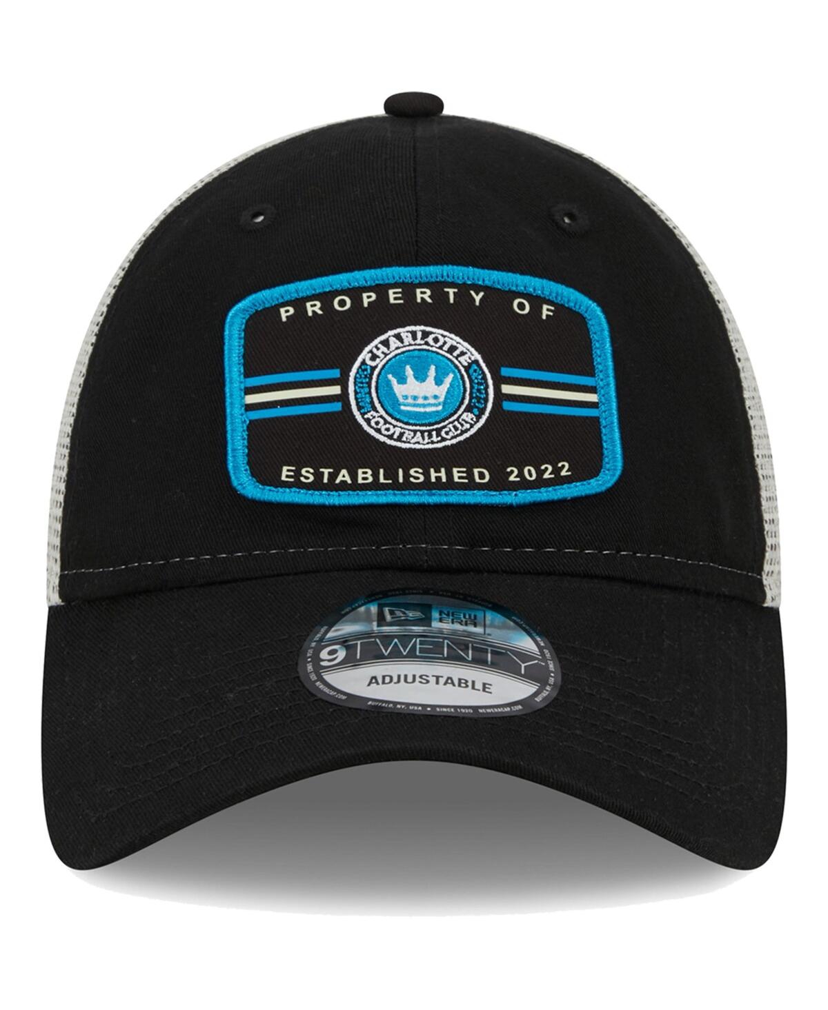 New Era Black Charlotte Fc Property 9twenty Snapback Hat In Black