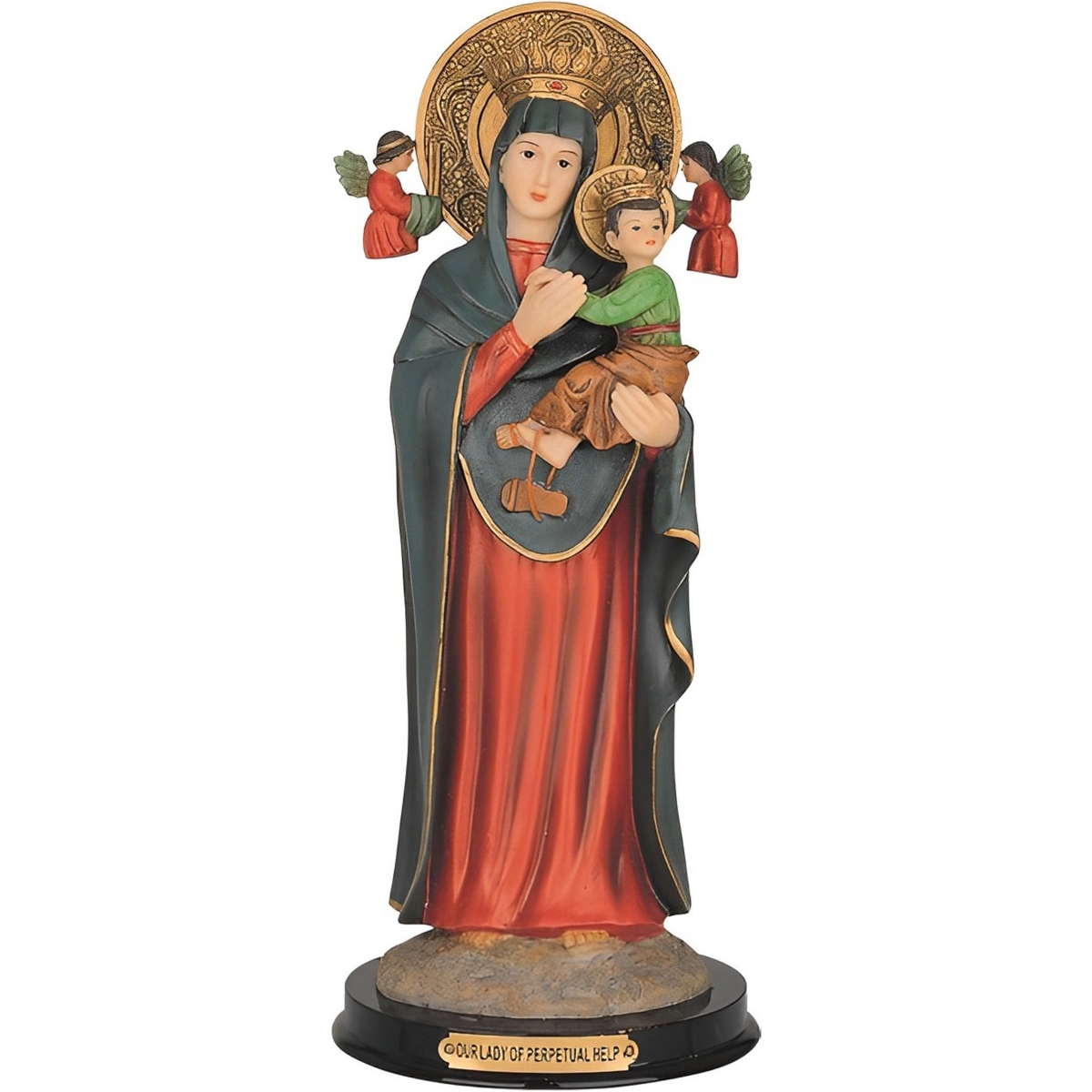 Fc Design 12"H Our Lady of Perpetual Help Statue Our Lady of Perpetual Succour Holy Figurine Religious Decoration Home Decor Perfect Gift for House Wa