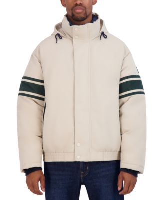 Men's Colorblocked Vintage Puffer Jacket
