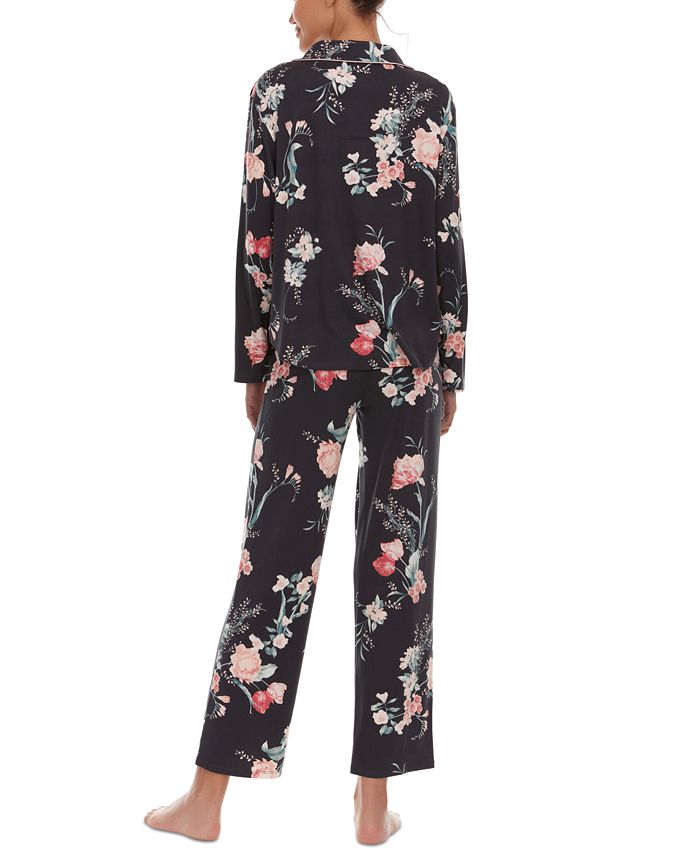 Flora by Flora Nikrooz Women s Lindsey 2 Pc. Printed Pajamas Set