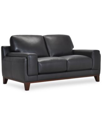 Jeddo 70" Leather Loveseat, Created for Macy's