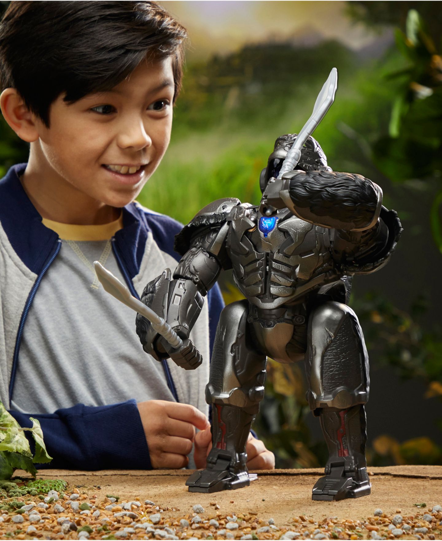 Детские фигурки Transformers Rise of the Beasts Command & Convert Animatronic Optimus Primal — фото 6
