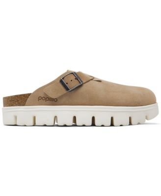 Women's Boston Chunky Suede Leather Platform Clog from Finish Line