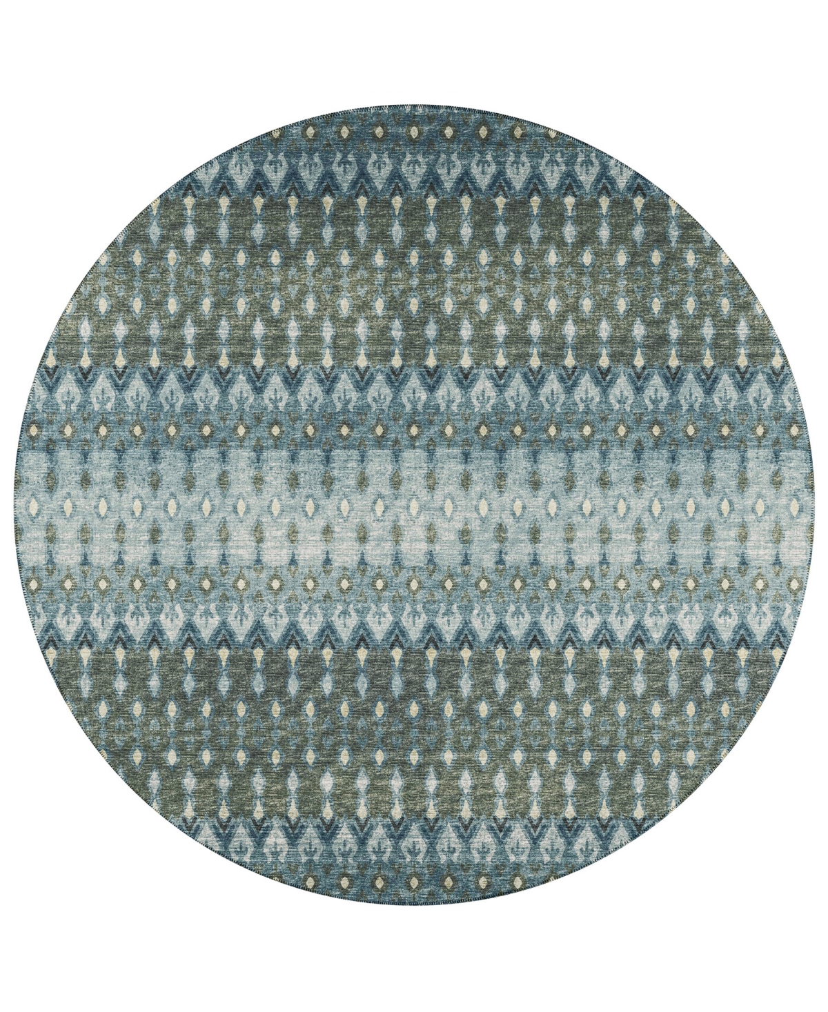Addison Bravado Outdoor Washable ABV31 8' x 8' Round Area Rug - Multi