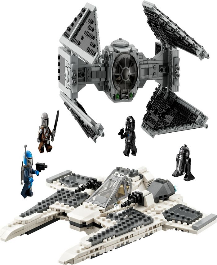 LEGO® Star Wars 75348 Mandalorian Fang Fighter vs. TIE Interceptor Toy ...