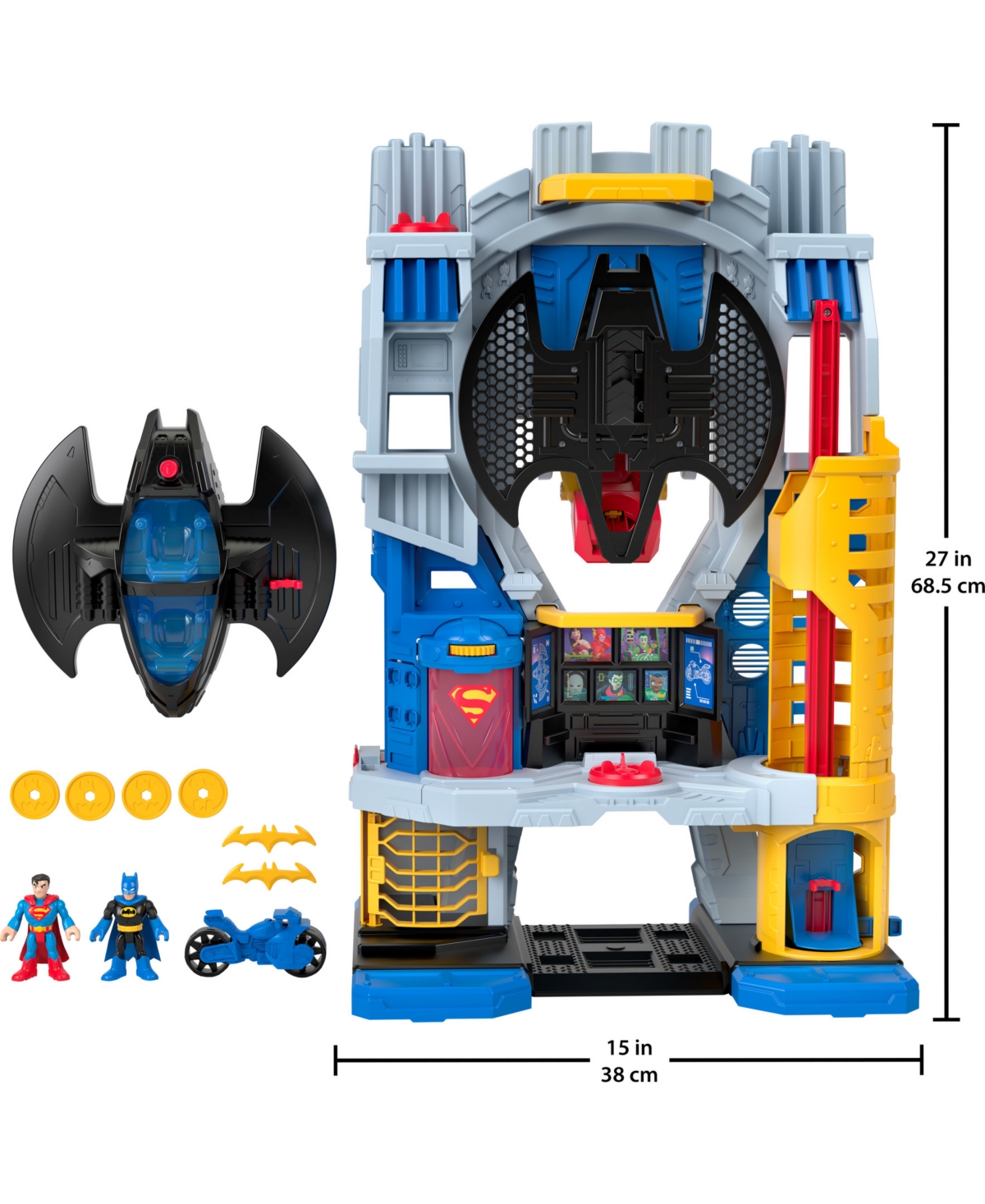 Shop Fisher Price Imaginext Dc Super Friends Ultimate Headquarters Playset With Batman Figure In Multi-color