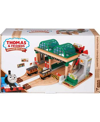 Set De Tren De Madera Thomas & Friends - Estación Knapford Con Pickup De Pasajeros | Para Niños 3+ Años