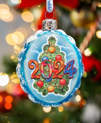 Designocracy 2024 Dated Keepsake Mercury Glass Christmas Ornaments G   25895408 Fpx.tif