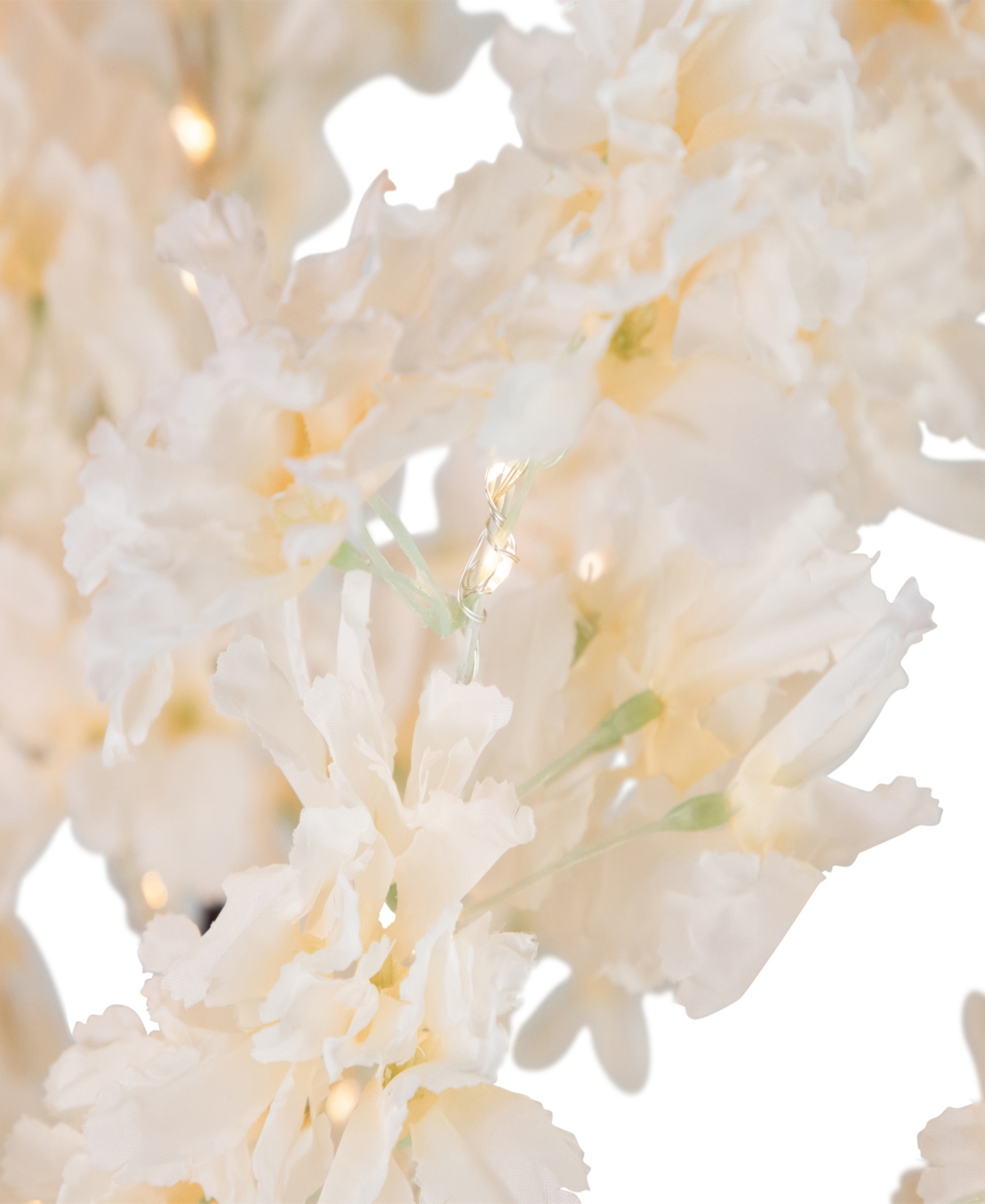Northlight 6' Light Emitting Diode (led) Lighted Floral Artificial Tree Warm Lights In White