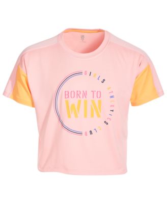 ID Ideology - Big Girls 'Born To Win' Short-Sleeve Cropped T-Shirt