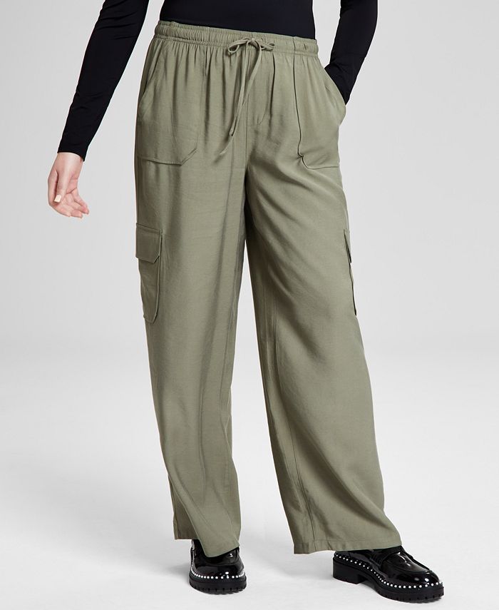 And Now This Women's Drawstring-Waist Cargo Pants, Created for Macy's ...