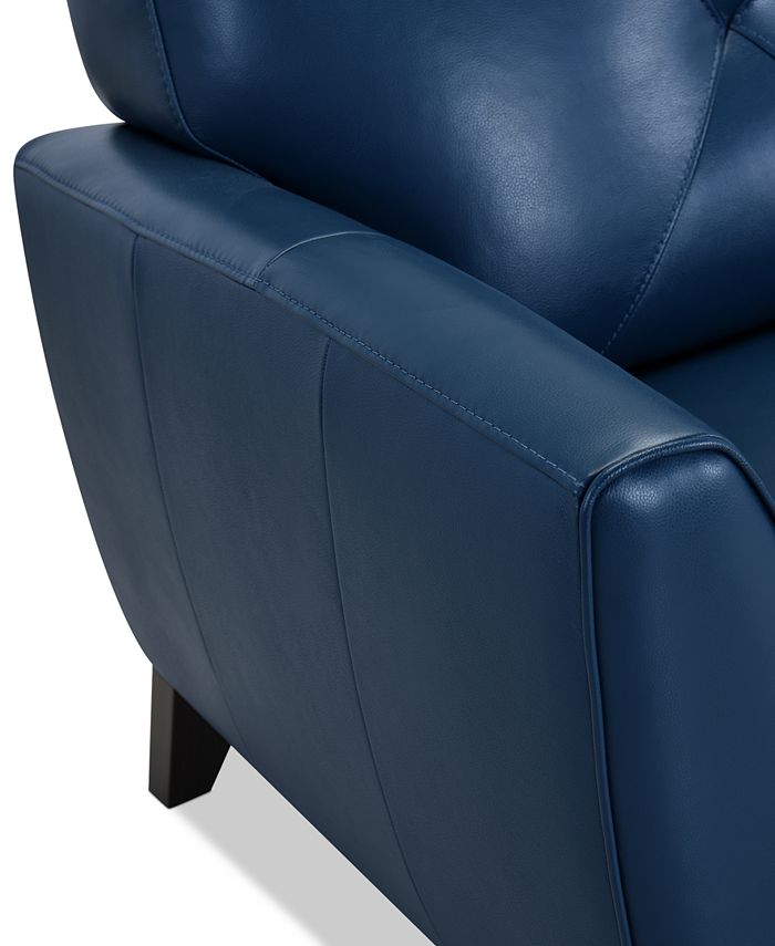 Furniture Myia 85" Leather Sofa, Created for Macy's Macy's