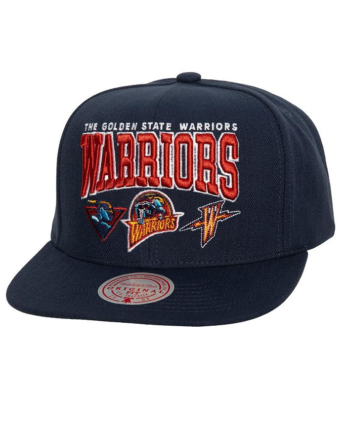 Golden State Warriors Mitchell & Ness Team Logo Snapback Hat - Heathered  Gray
