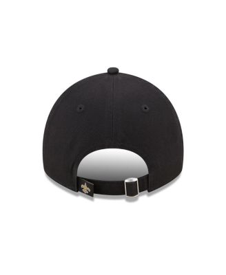 Women's Black New Orleans Saints Collegiate 9TWENTY Adjustable Hat