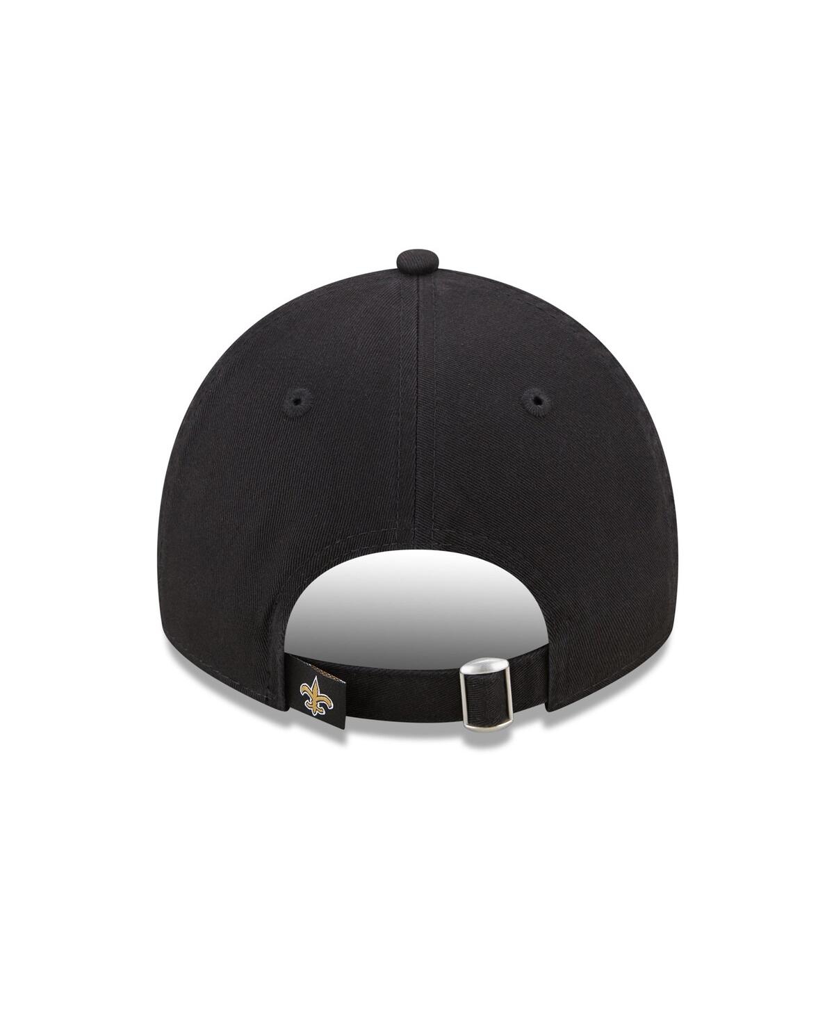 Women's New EraNew Orleans Saints Collegiate 9TWENTY Adjustable Hat - Black