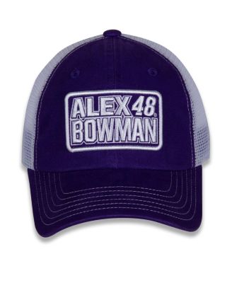 Women's Purple, White Alex Bowman Name and Number Patch Adjustable Hat