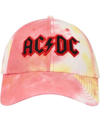 Men's Yellow, Orange AC/DC Ballpark Tie-Dye Adjustable Hat