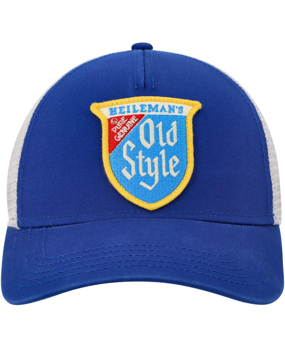 Shop American Needle Men's  Royal, Cream Old Style Valin Trucker Snapback Hat In Royal,cream