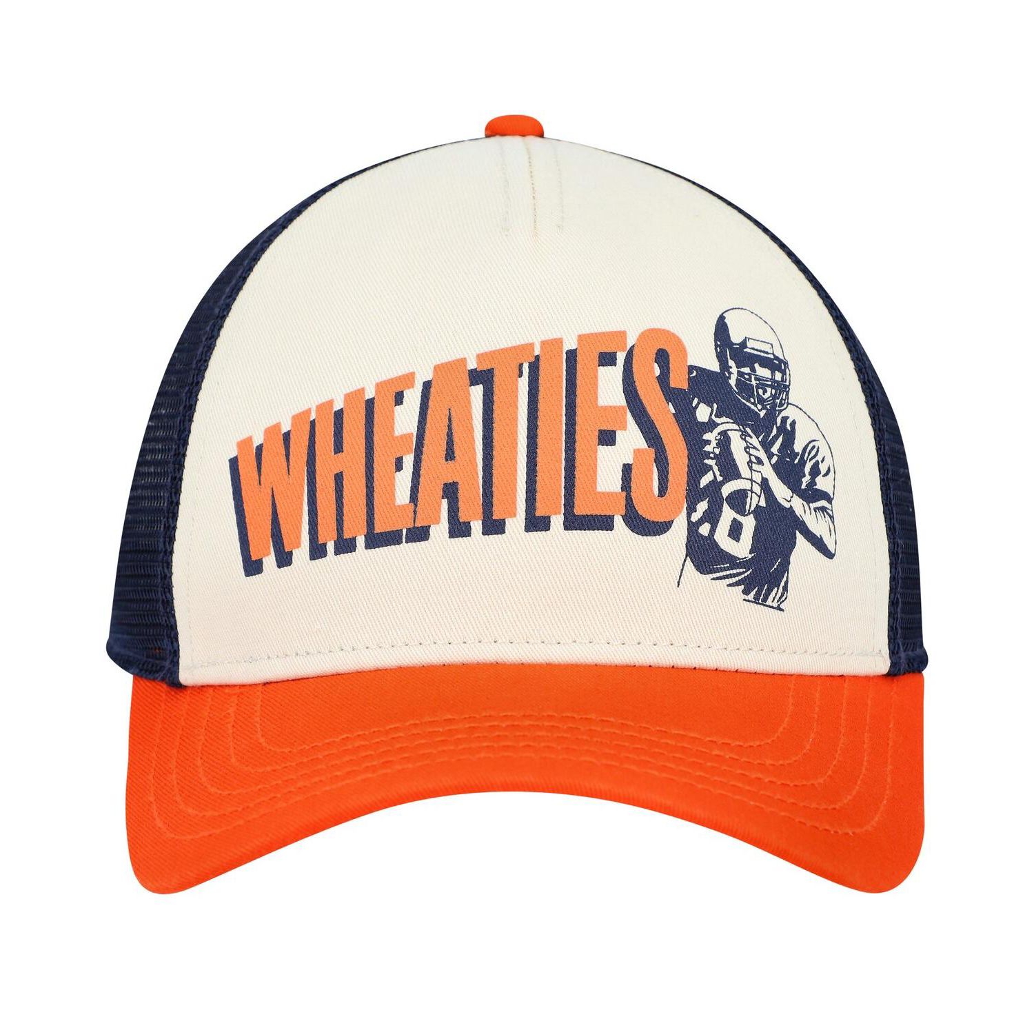 Men's Navy, Cream Wheaties Sinclair Snapback Hat