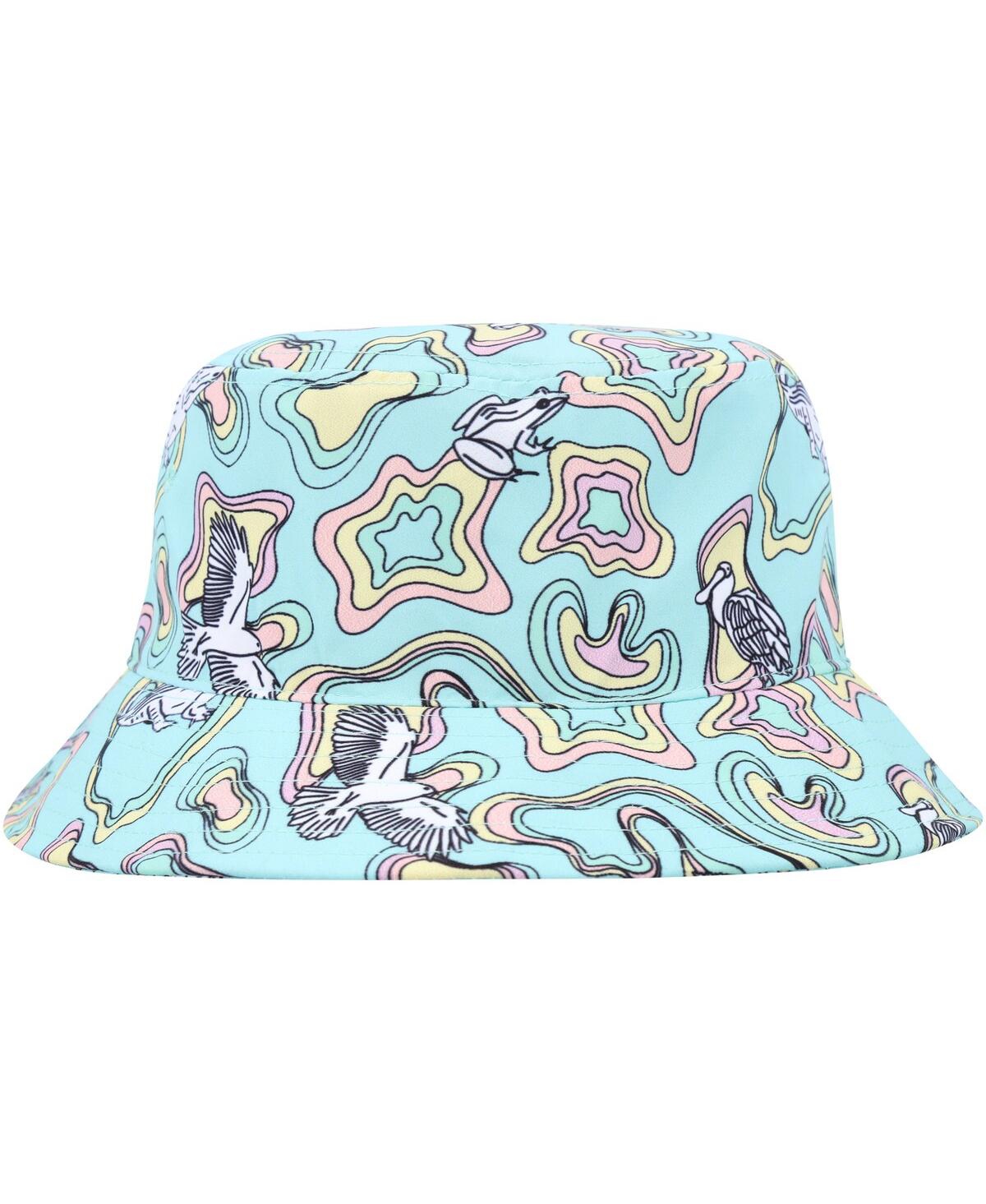 Shop Flomotion Men's  Light Blue Topo Bucket Hat