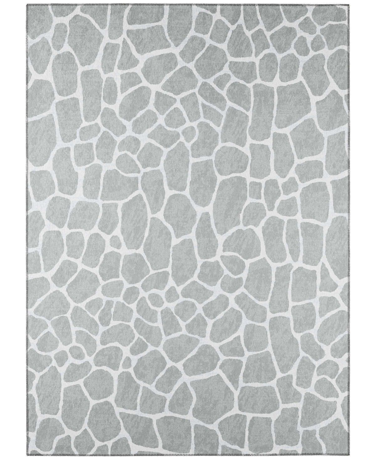 Addison Safari Outdoor Washable ASF34 9' x 12' Area Rug - Gray