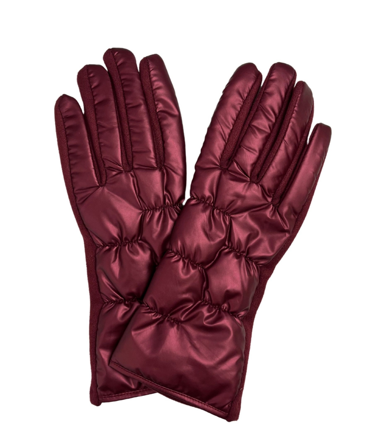 Marcus Adler Puffer Touchscreen Glove In Burgendy