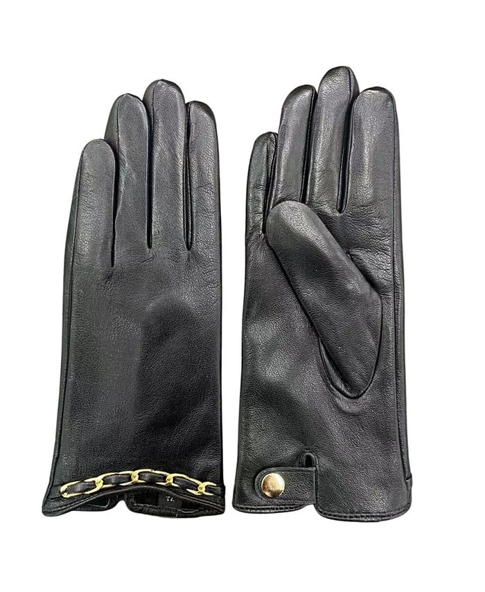 Marcus Adler Genuine Leather Touchscreen Glove - Macy's