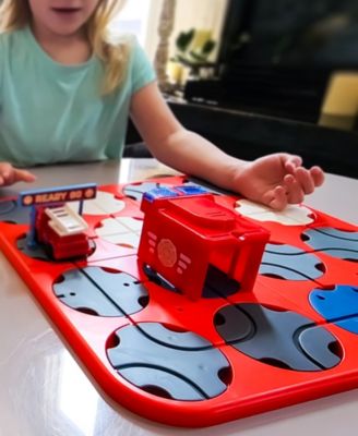 A-Maze Tracks DIY Track Maze Set with Battery Powered Fire Truck, 34 Piece Set