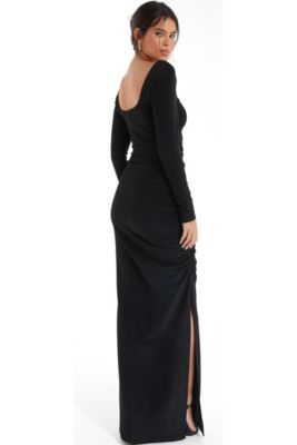 Women's Black Body-Con Maxi Dresses