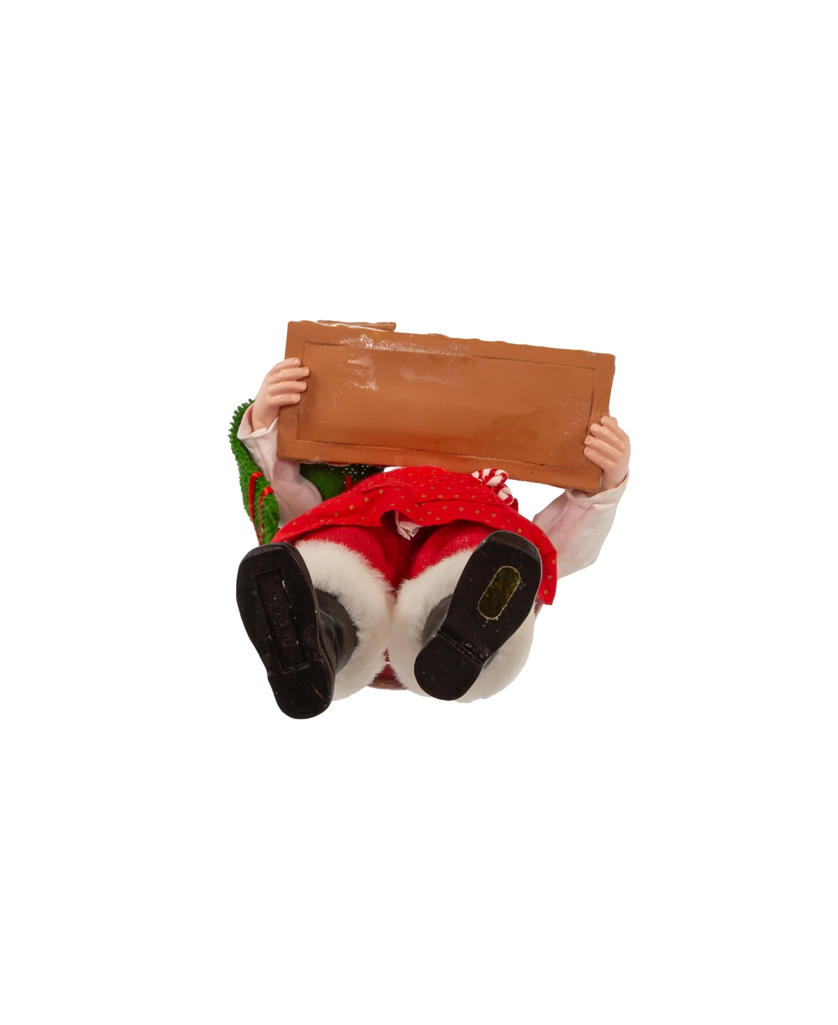 Kurt Adler 11" Fabriche Santa With Gingerbread Train In Multicolored