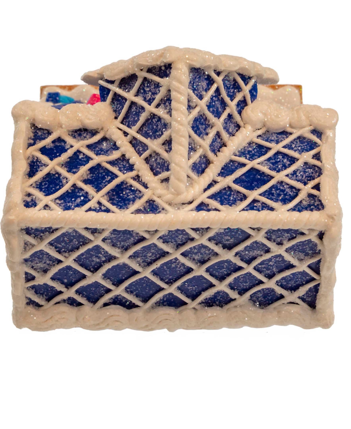 Kurt Adler 4" Claydough Hanukkah Led House Table Piece In Multicolored
