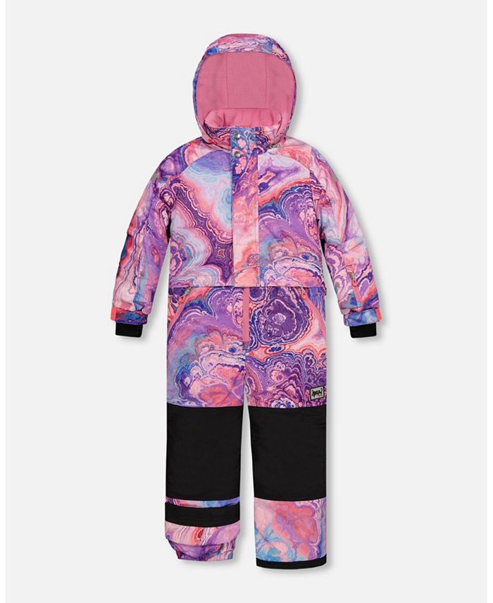 Girls one piece top snow suit