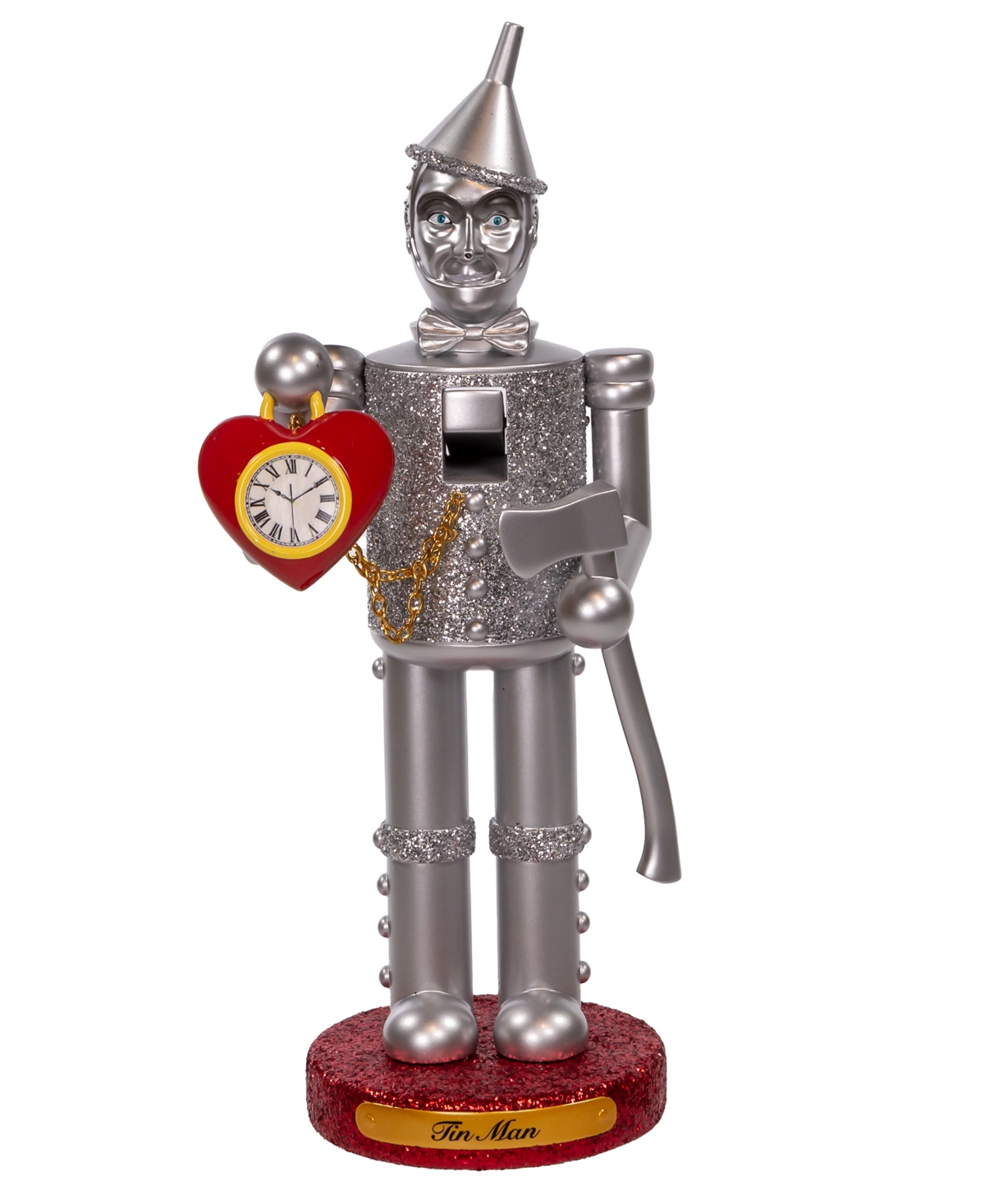 Kurt Adler 10" Wizard Of oz Tinman Nutcracker In Clear