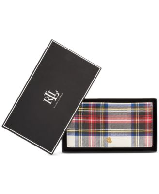 Lauren Ralph Lauren - Plaid Nappa Leather Slim Wallet