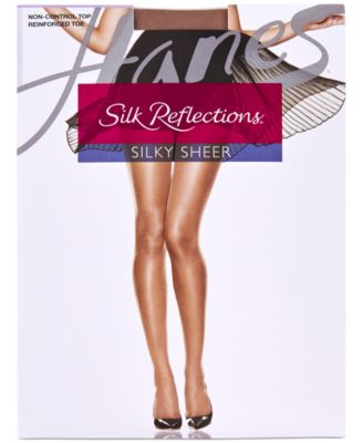 Hanes Silk Reflections Reinforced Toe Silky Sheer Pantyhose 716