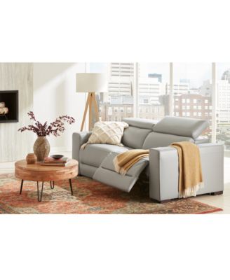 Nevio 157" 6-Pc. Leather Sectional with 2 Power Recliners, Headrests and Chaise, Created For Macy's