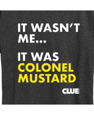 Trendy Plus Size Clue Colonel Mustard Graphic T-shirt