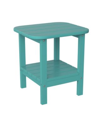 Nassau 2-Tier Adirondack Side Table, All-Weather Hdpe Indoor/Outdoor Accent Table