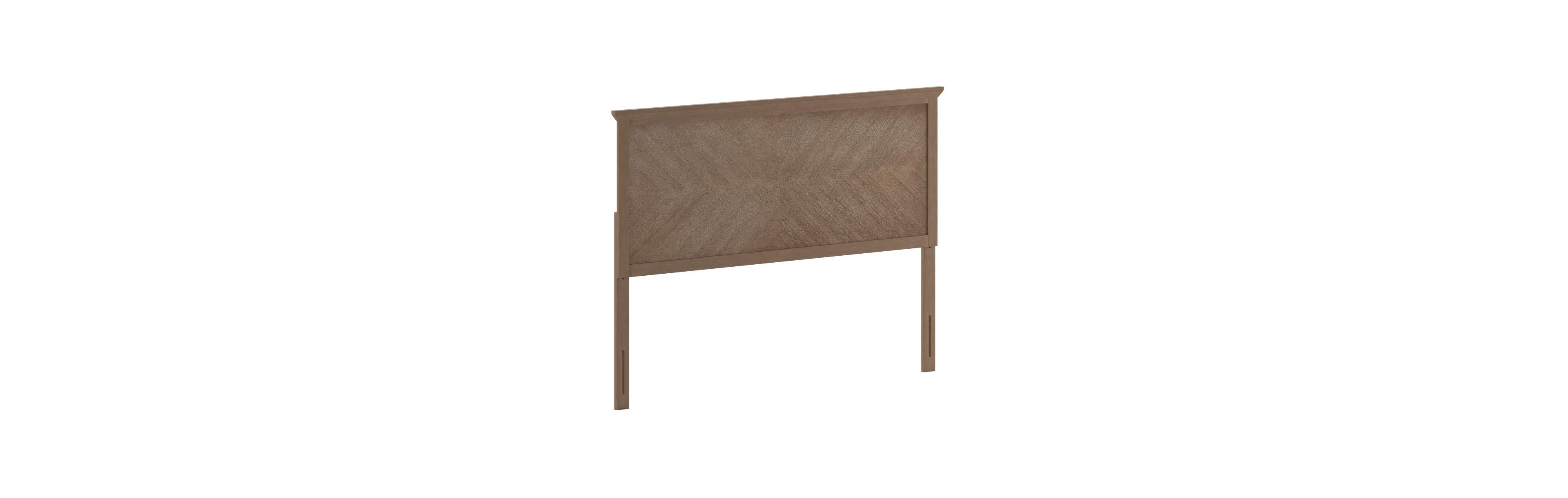 Merrick Lane Marta Queen Herring Bone Wooden Adjustable Headboard Only