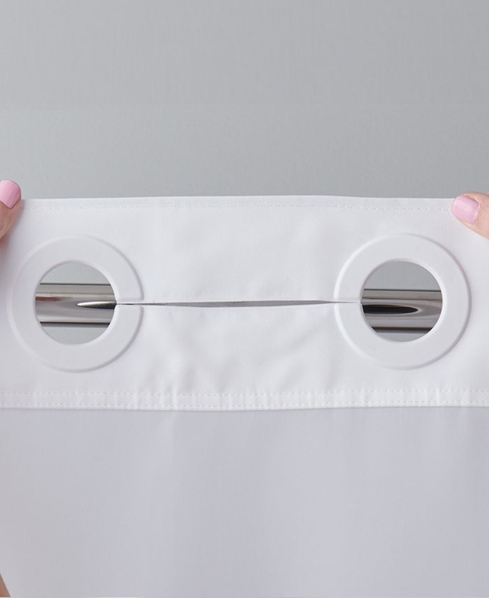 Hookless Escape Shower Curtain with Liner, 71 x 74 - White - Shower Curtain