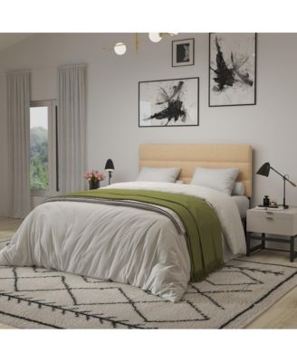 Coppola Queen size Metal Frame Tufted Upholstery And Powder Coated Headboard