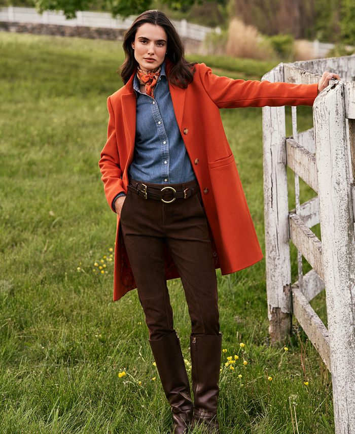 Lauren Ralph Lauren Women's TriStrap ORing Leather Belt Macy's