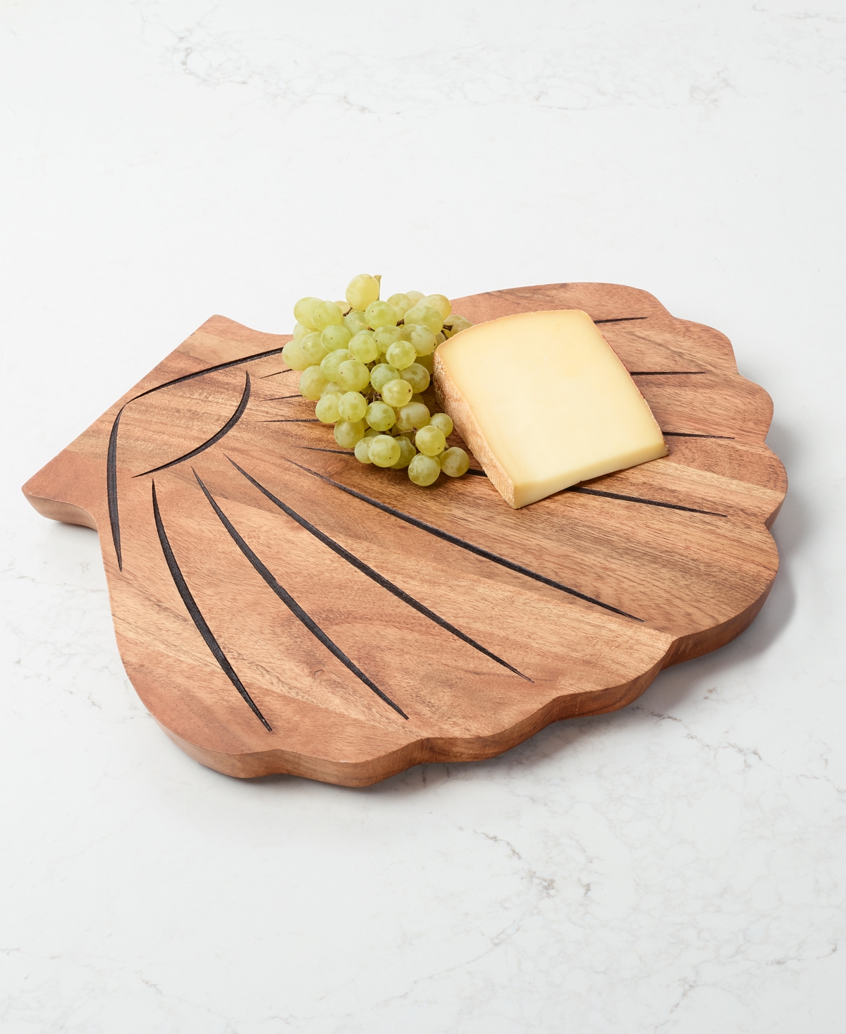 Shop The Cellar Coastal Shell Cheeseboard, Created For Macy's In No Color