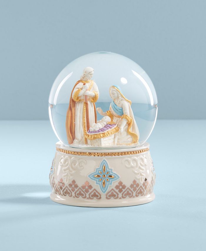 Lenox First Blessing Snow Globe Macy's